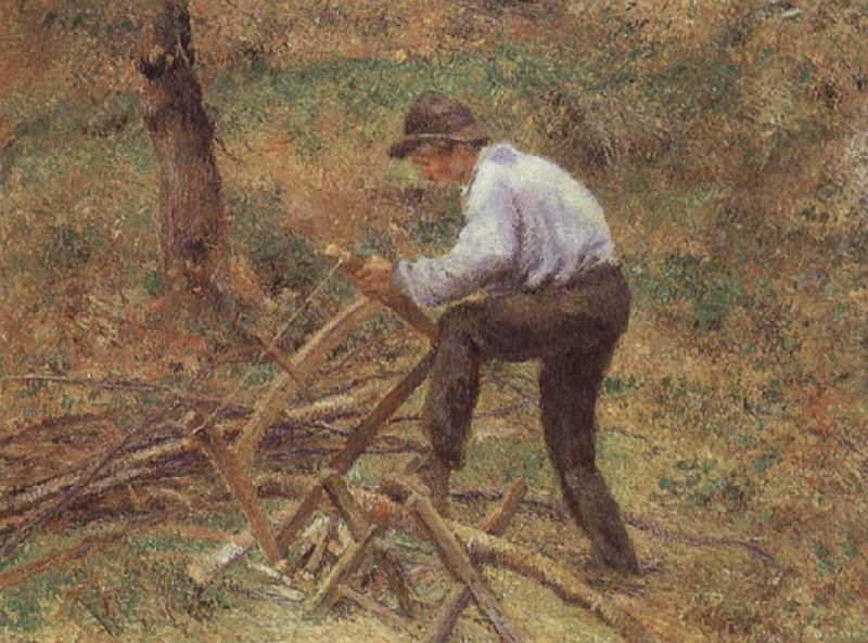 Camille Pissarro The Woodcutter oil painting image